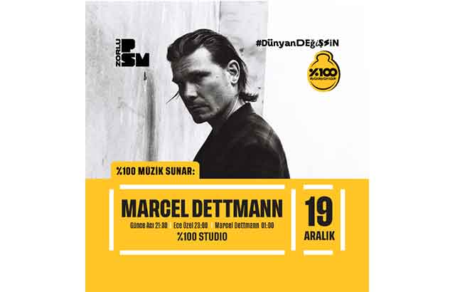 Marcel Dettmann, 19 Aralık’ta %100 Studio’da