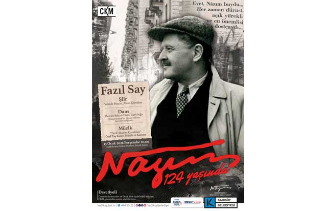 Nâzım hikmet 124. doğum gününde Kadıköy’de anılıyor