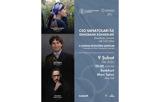 “Üç Çağdaş Besteciden Şarkılar”