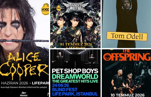 Müziğin beş büyük efsanesi İstanbul’da