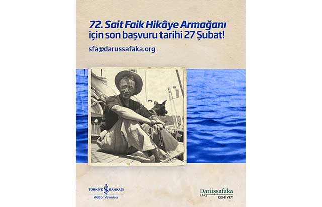 Sait Faik Hikâye Armağanı başvuruları için son günler