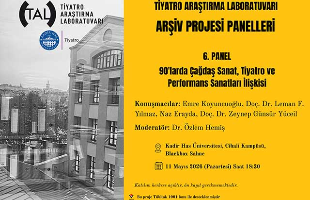 Tiyatro Araştırma Laboratuvarı’ndan altıncı panel