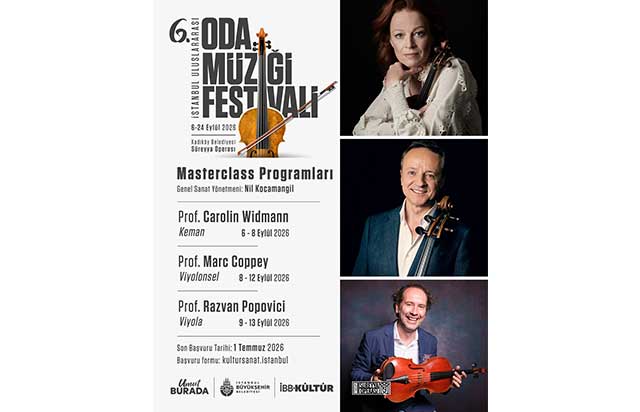 6. İstanbul’da Oda Müziği Festivali Masterclass başvuruları açıldı