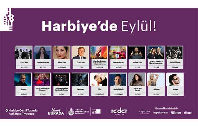 Harbiye’de eylül sahnesi dolu dolu
