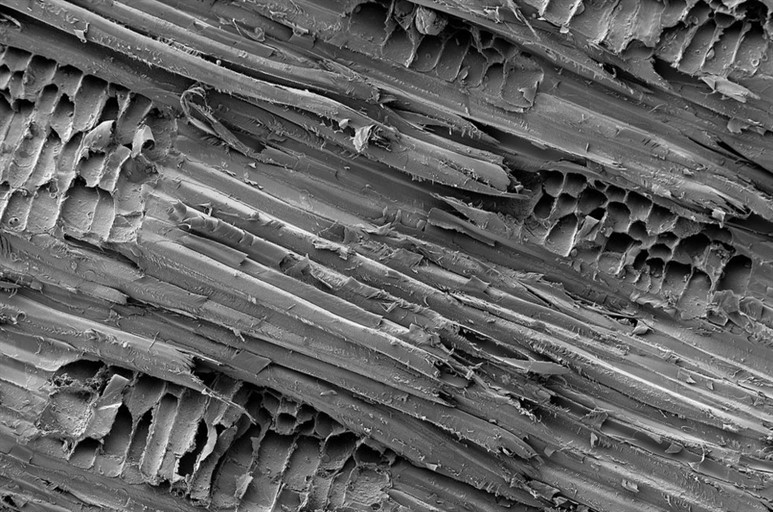 Поверхность стекла под микроскопом фото