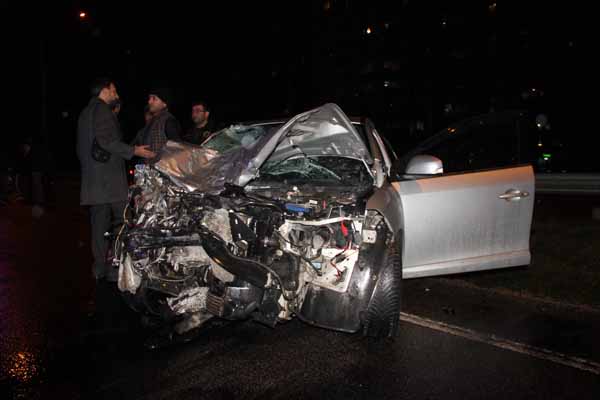 Ordu'da Ã§ok feci kaza! AraÃ§ bu hale geldi