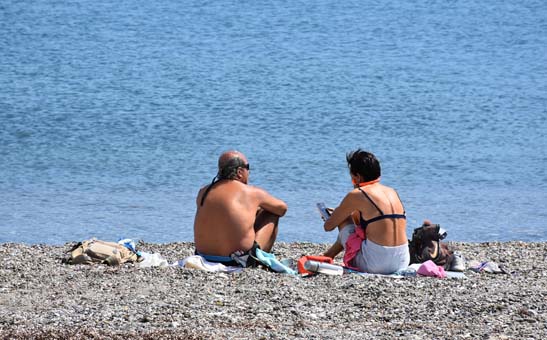 Marmaris'te, Ã¶nce sandÄ±k sonra deniz keyfi